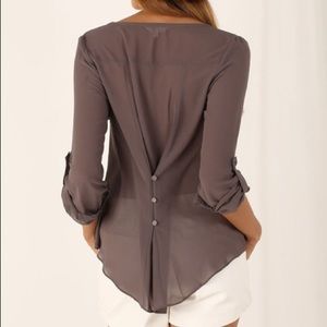 ❤️ 1 LEFT ❤️  NEW Cappuccino Brown, Rollup Sleeves